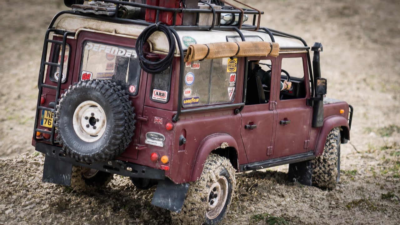 RC Scale 4x4 Off Road Defender 110 - Quarry Crossing Full Length RCModelex RC4WD