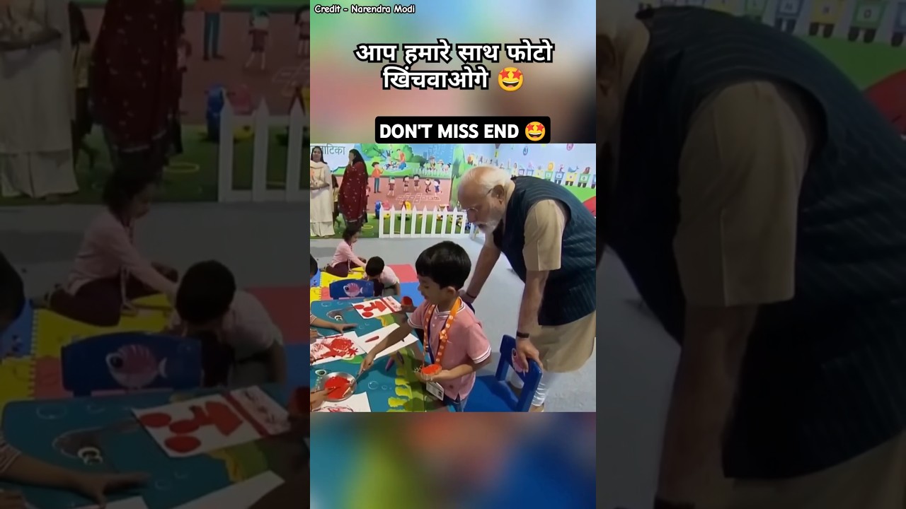 Narendra Modi meet cute children 🤩 #shorts
