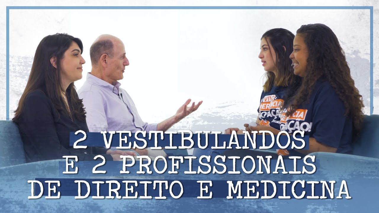 Reunimos 2 vestibulandos e 2 profissionais pra saber como é trabalhar com DIREITO e MEDICINA