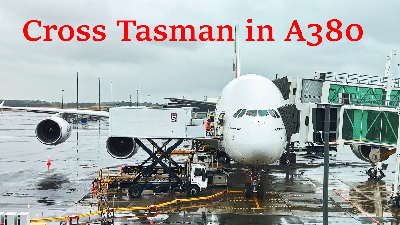 Best Airliner to Cross Tasman - Emirates A380 - Full Flight - Christchurch to Sydney EK413