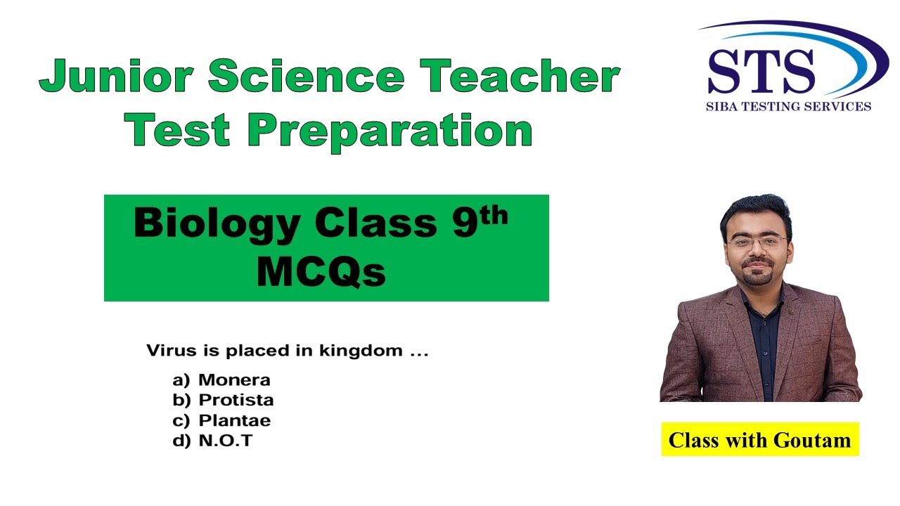 Junior science teacher test preparation | Biology class 9 mcqs