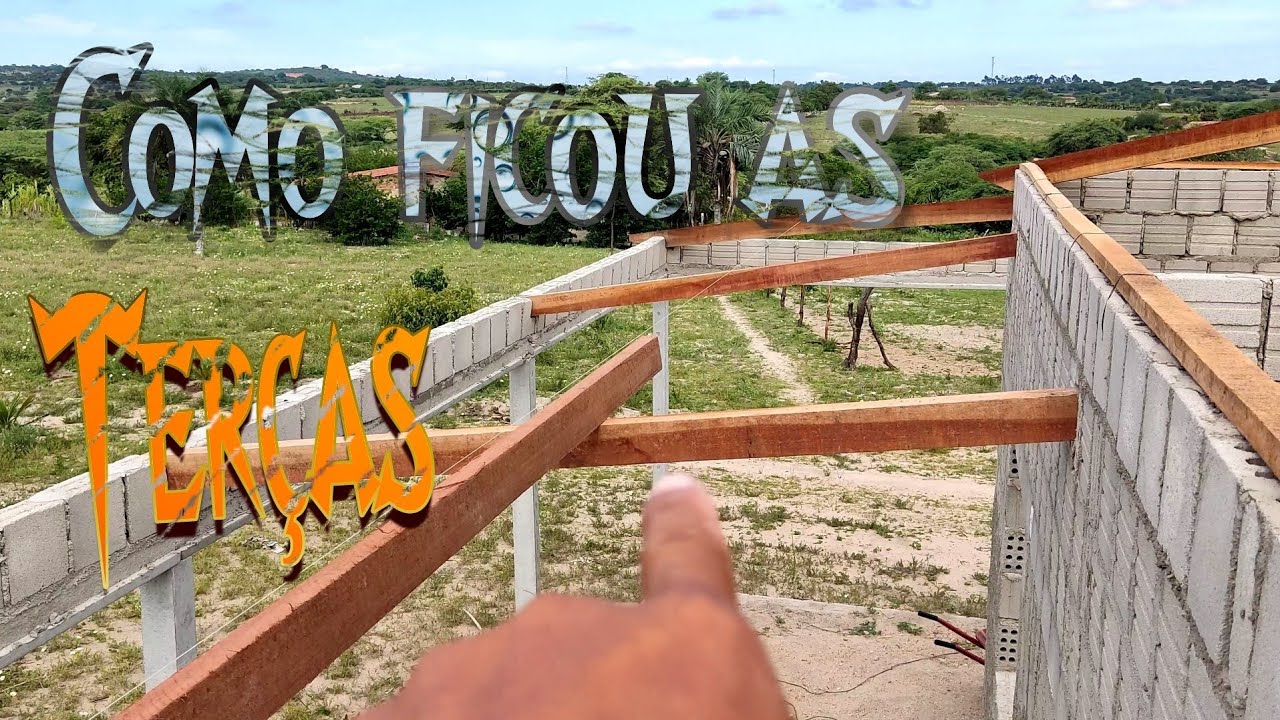 Acabei de colocar as terças do alpendre