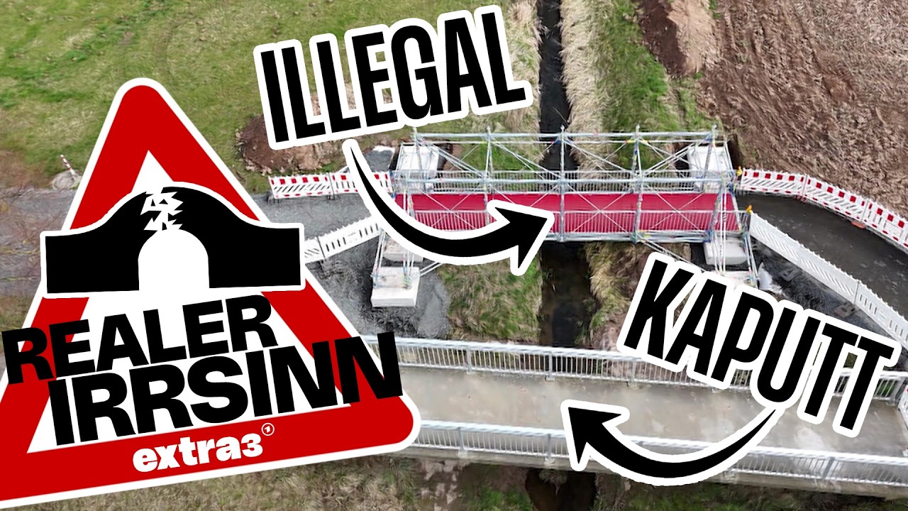 Realer Irrsinn: B&uuml;rgermeister baut einfach Br&uuml;cke f&uuml;r Radfahrer in Friedland | extra 3