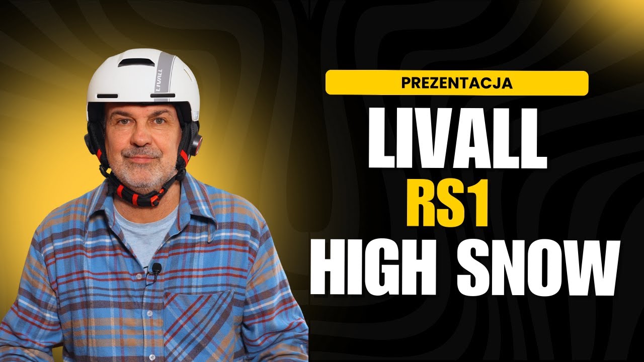 Livall RS1 High Snow - kask narciarski z zestawem głośnomówiącym Bluetooth.