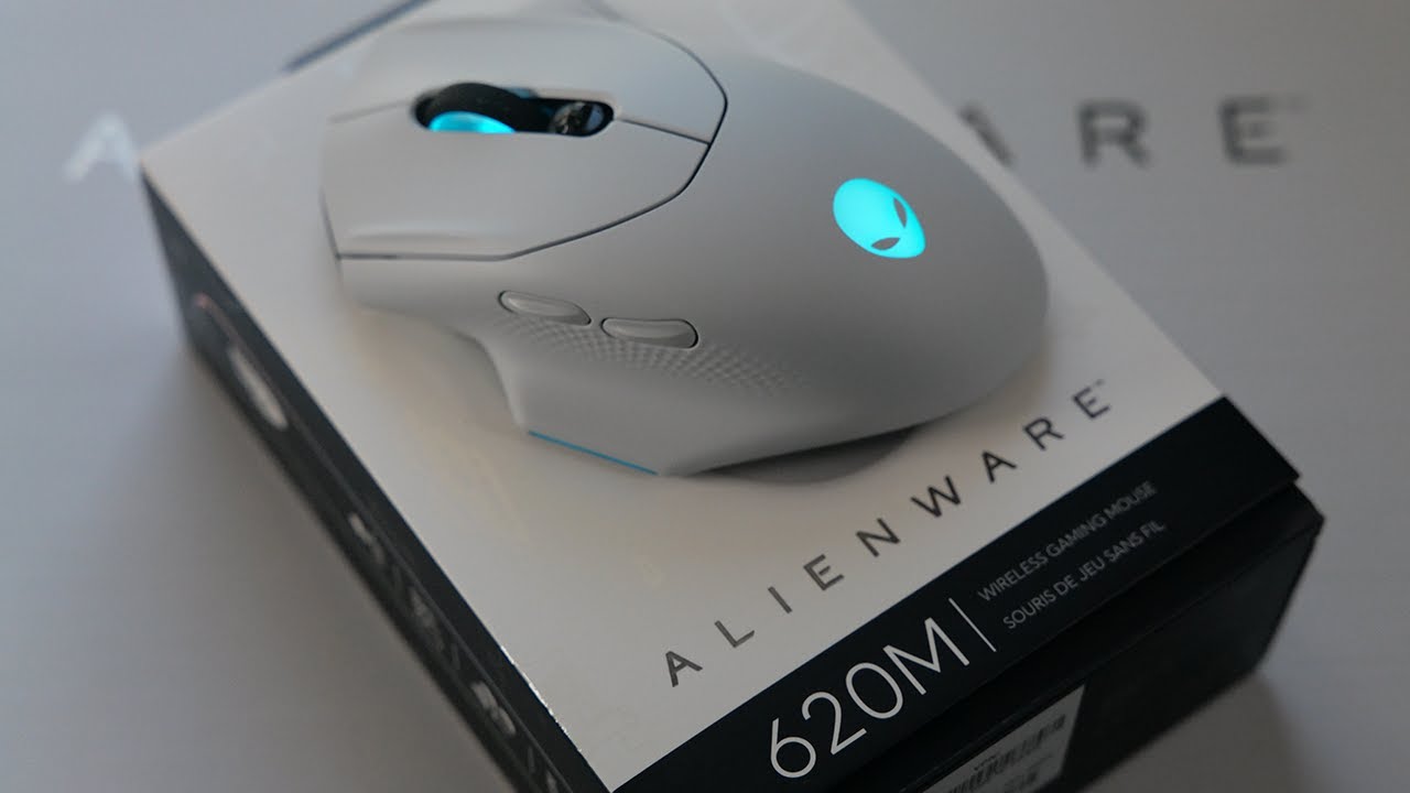 Alienware AW620M Wireless Mouse Unboxing (Lunar Light)