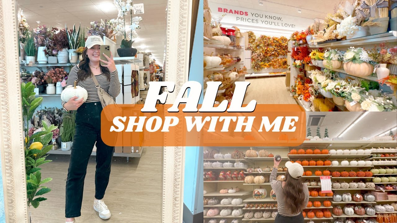 FALL SHOP WITH ME & DECOR HAUL | thrifting, hobby lobby, home goods, tj maxx, & more