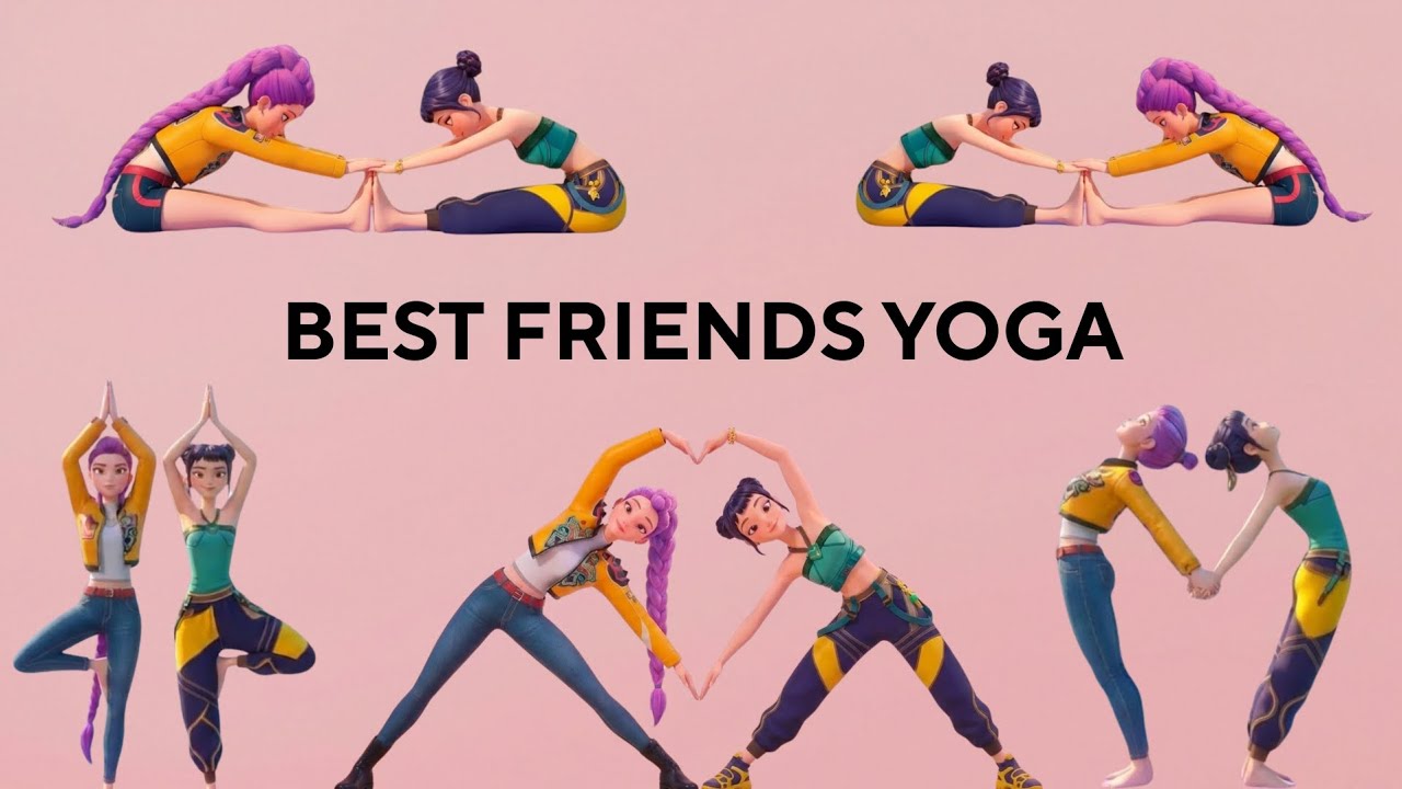Best Friends Yoga Challenge | Fun Partner Poses with Rumi & Zoey