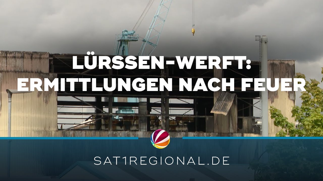 Lürssen-Werft: Ermittlungen nach Großfeuer zur Brandursache