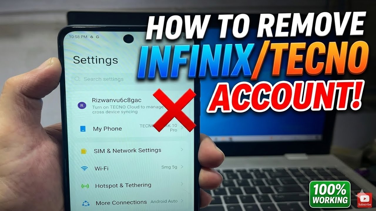 Infinix & Tecno ID Kaise Hataye? | How to Sign Out Tecno Account 🛠️