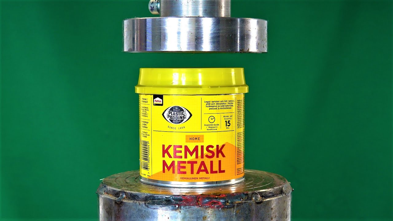 How Strong is Chemical Metal? Hydraulic Press Test!