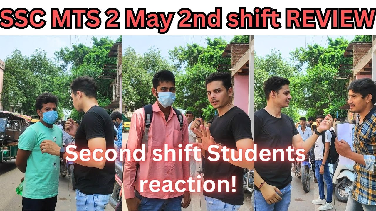 SSC MTS 2 MAY SHIFT 2 REVIEW | SSC MTS 2023 REACTION | Exam centre analysis