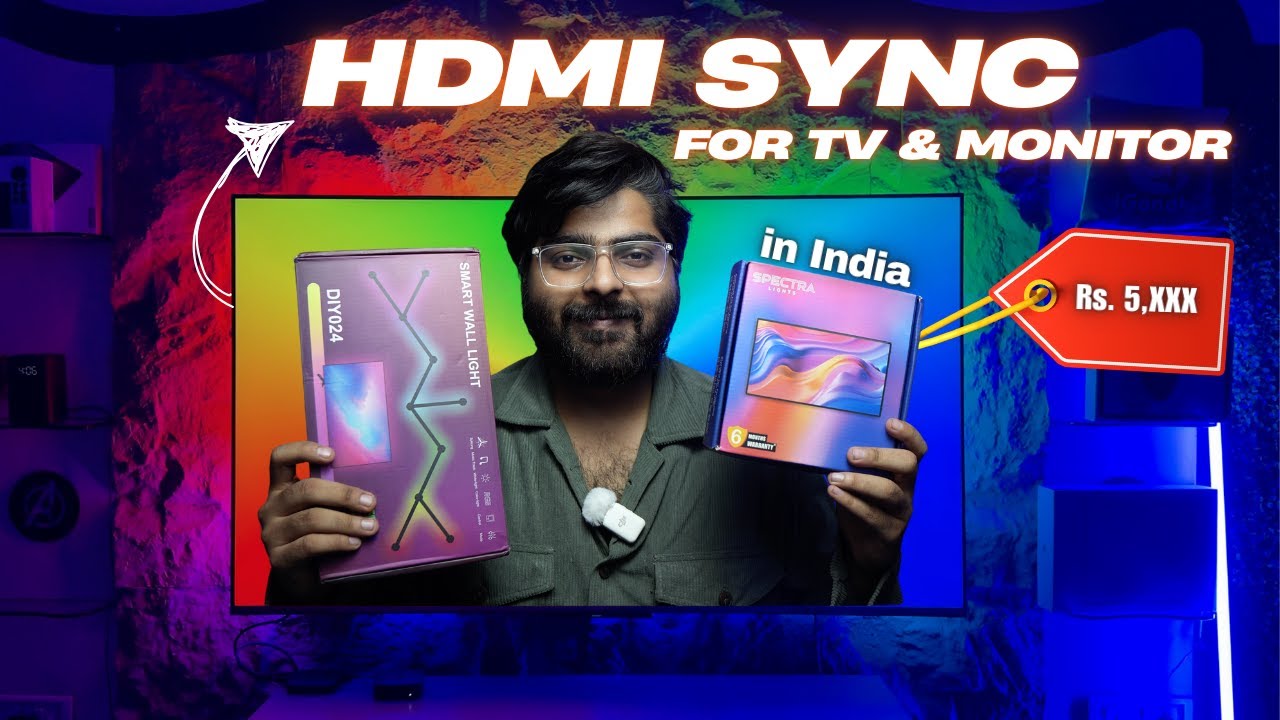 Best HDMI Sync Box LED Strip Light for TV in India | Spectra Lights TV Backlight