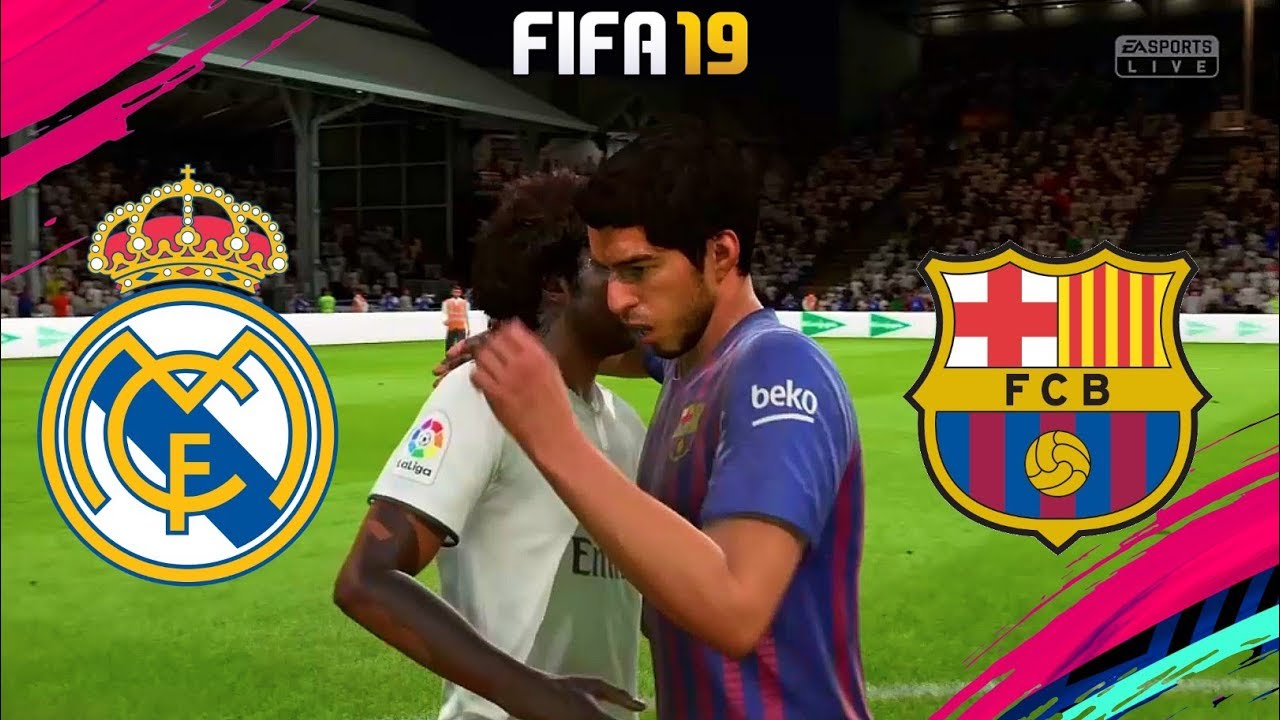 FIFA 19 Gameplay - Barcelona vs Real Madrid UCL [ Ps4, Ps3, Xbox ]