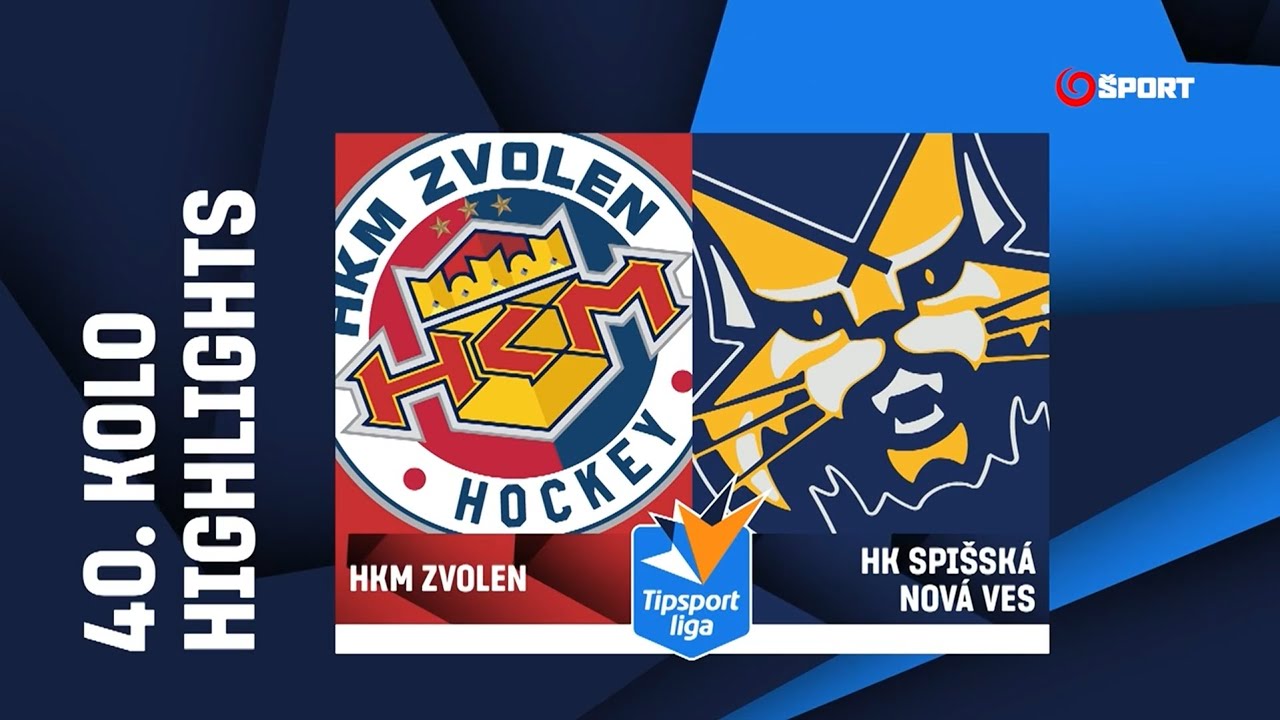 40. kolo: HKM Zvolen - HK Spišská Nová Ves 2:5 (2:0, 0:4, 0:1)