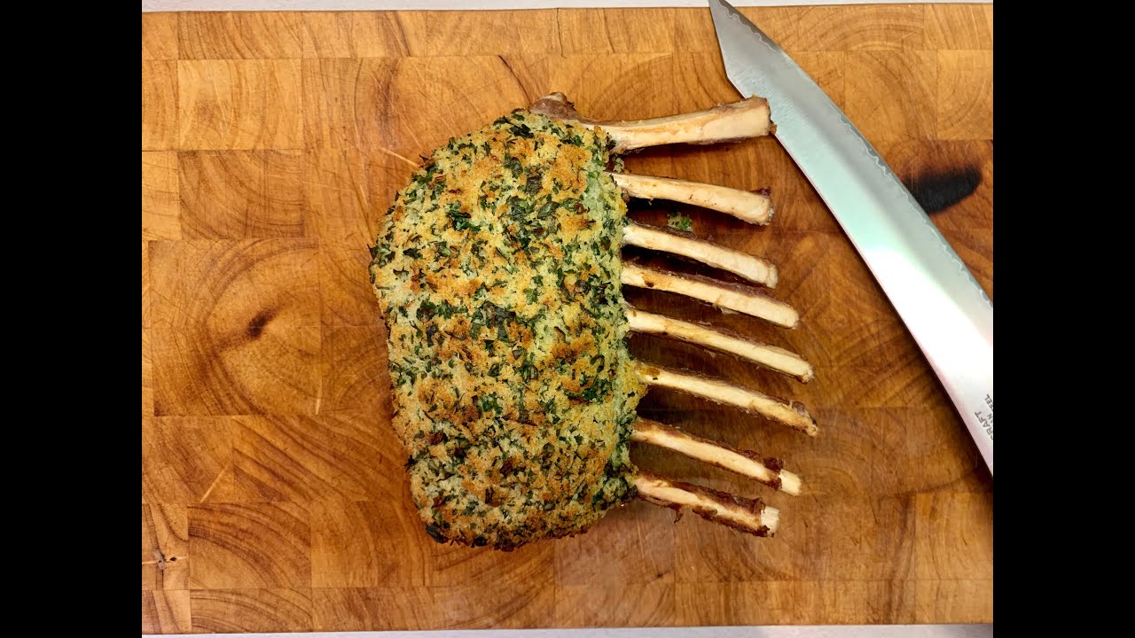 Wie geht Sous Vide gegart Lammkarree mit Zitronen Thymian Kruste das ich je hatte.#foodie