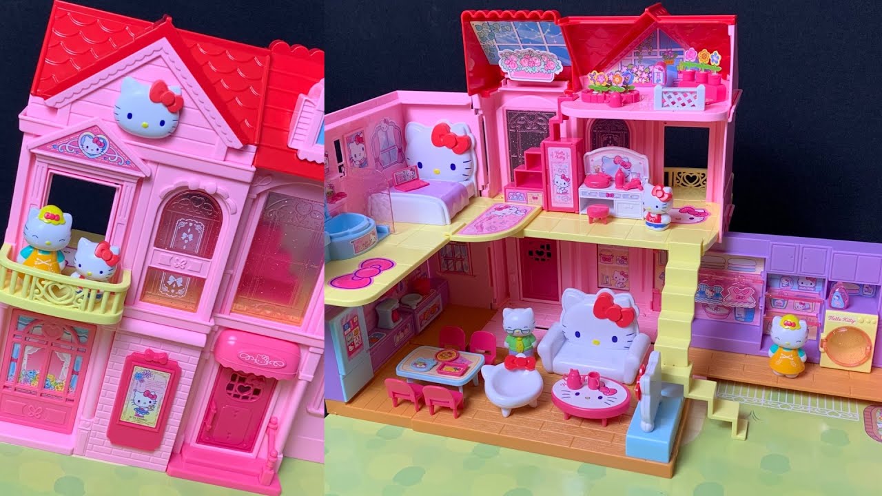 21 Minutes Satisfying with Unboxing (Super Big Set!) NEW Hello Kitty House | ASMR no music
