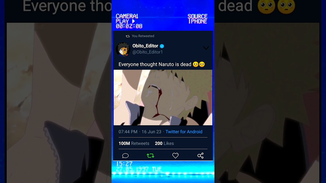 Everyone thought Naruto is dead~Edit 🥺🥺