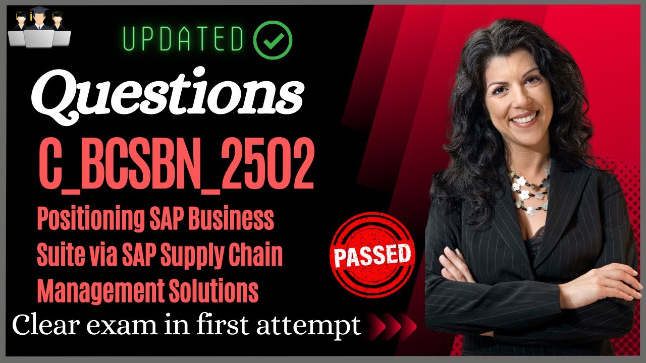 SAP C_BCSBN_2502 Certification Questions and Study Material [Latest]