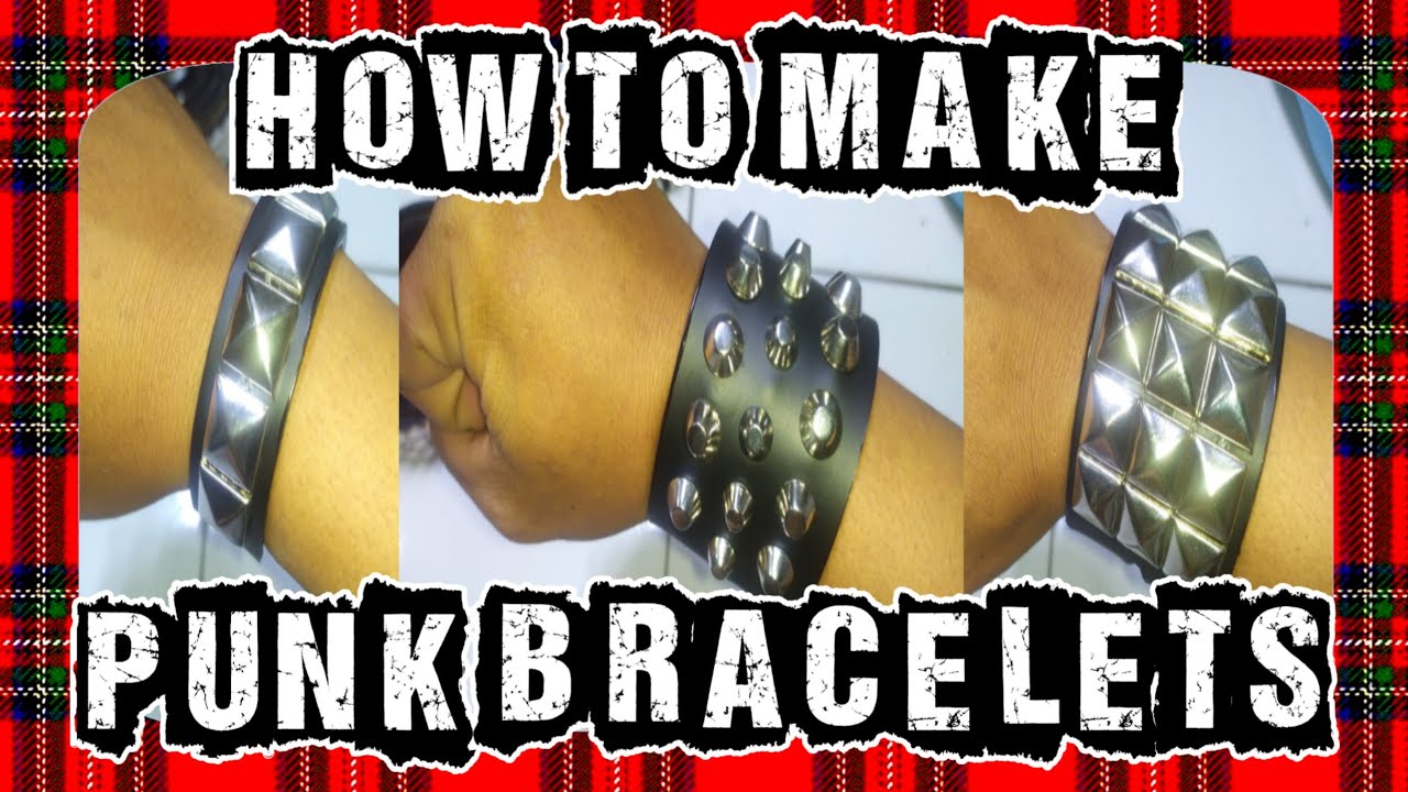 3 GELANG SPIKE || HOW TO MAKE STUDDED BRACELETS. #diy #bracelets #punk #martilkaret