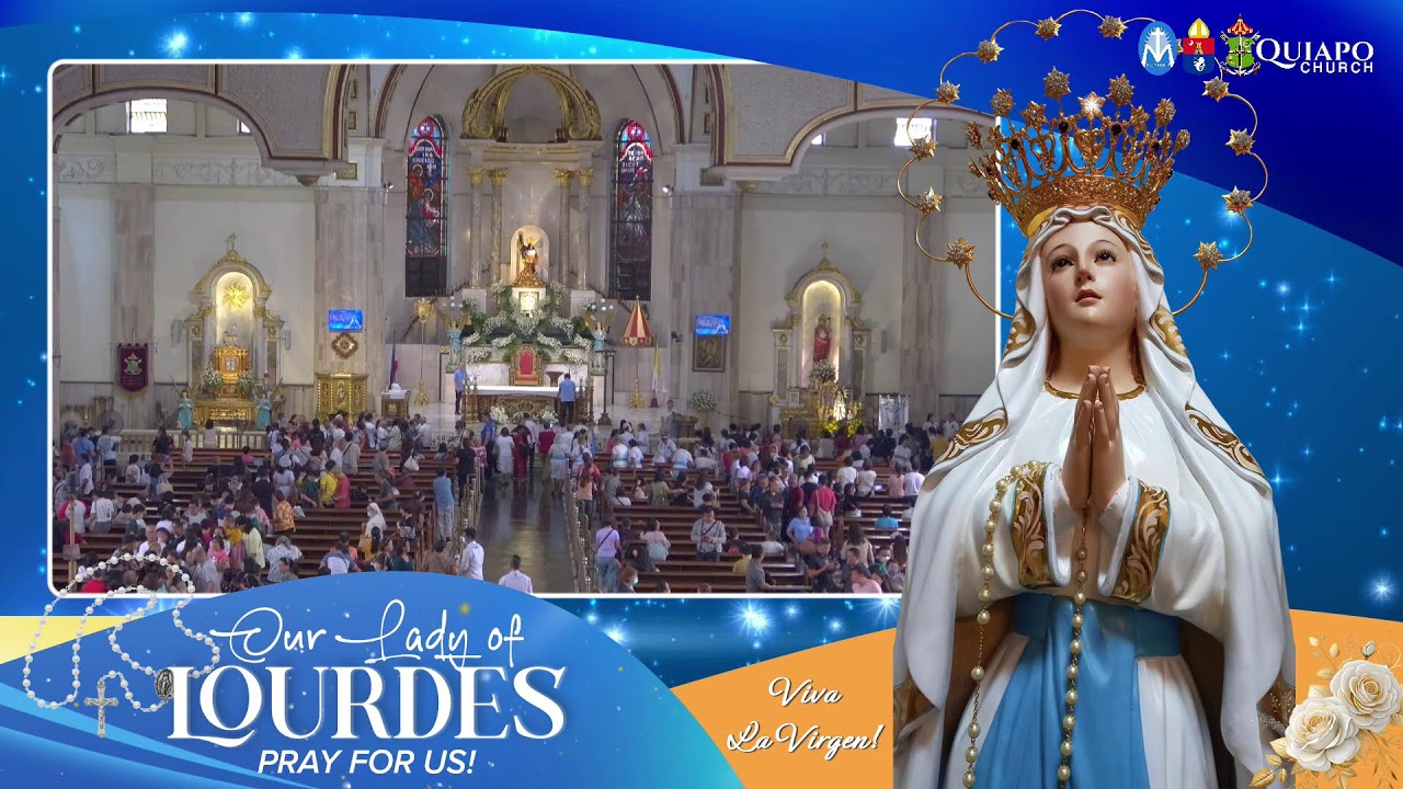 #QuiapoChurch 12:15 PM LIVE MASS • 11 FEBRUARY 2026 • Memorial of OUR LADY OF LOURDES