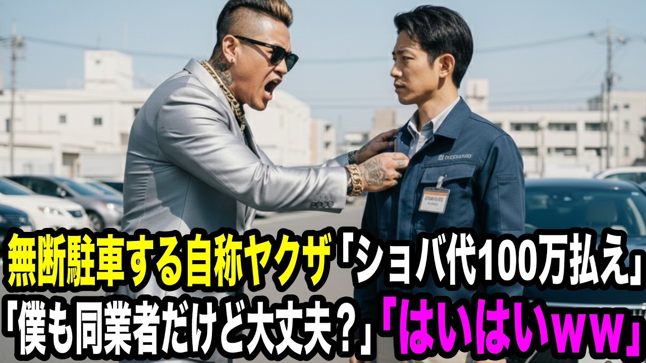 ヤクザ「俺は○○組だぞ」無断駐車し続ける迷惑男→こちらも同業を使って制裁して結果【スカッとする話】 YAKUZA