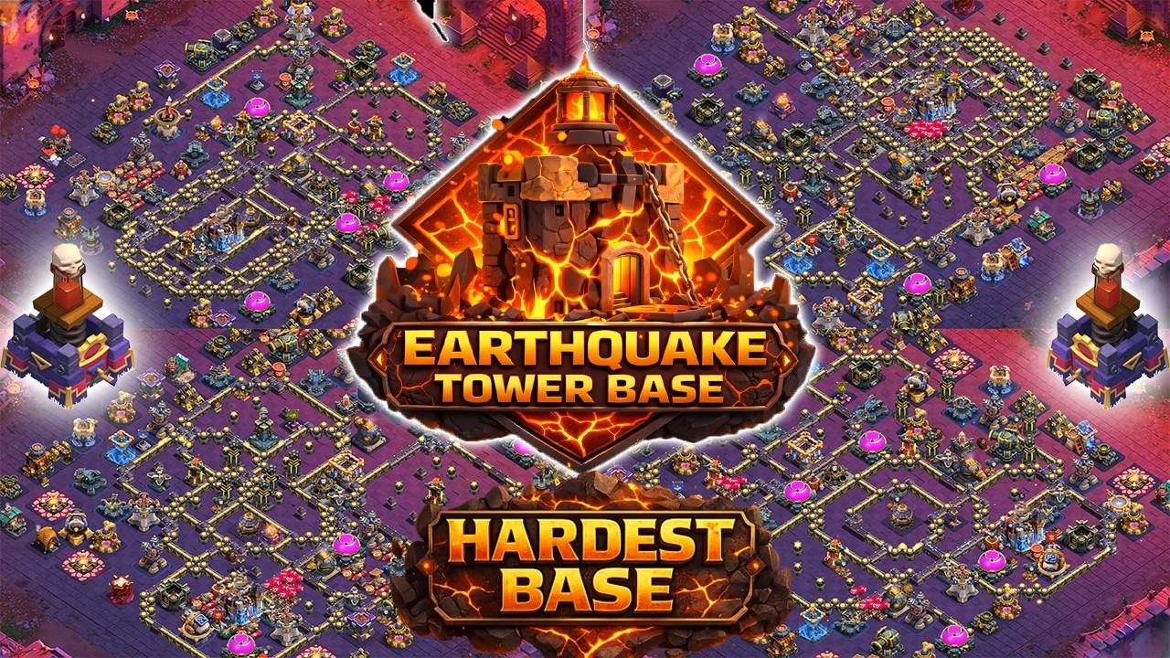 NEW EARTHQUAKE SPELL TOWER TH18 WAR BASE WITH LINK | NEW TH18 LEGEND BASE LINK IN CLASH OF CLANS