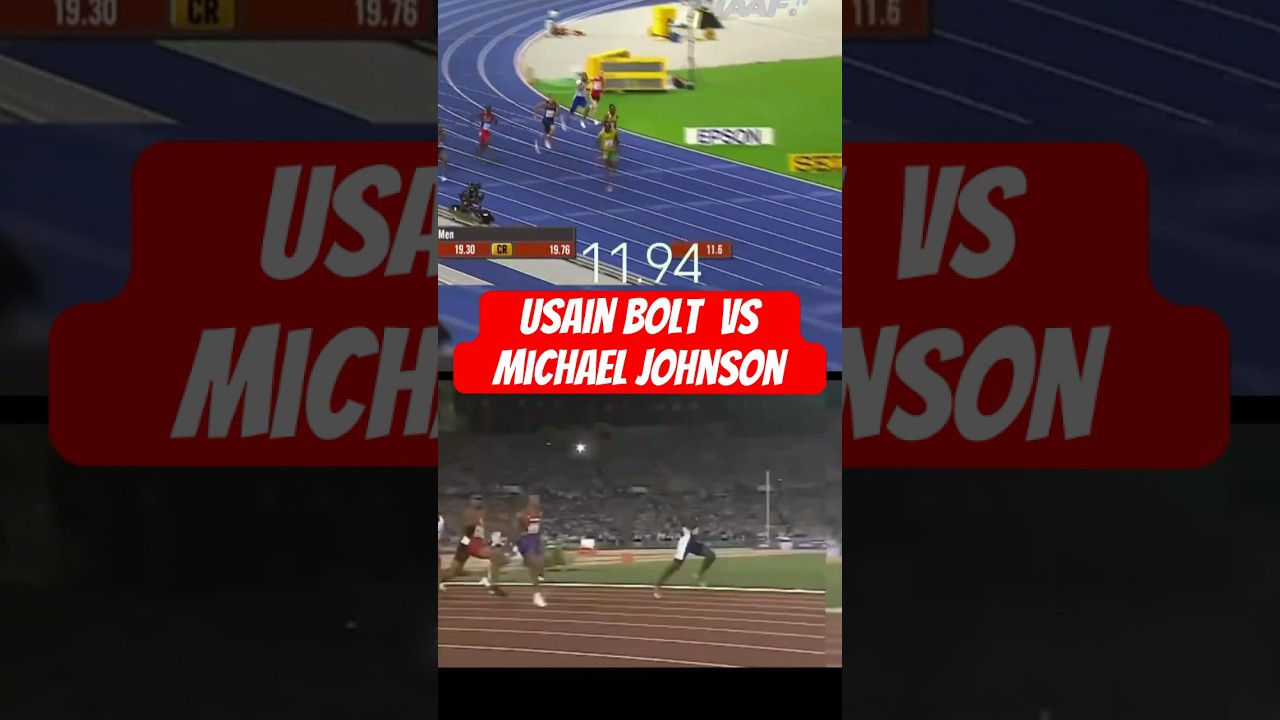 Usain Bolt  Vs Michael Johnson 200 meters world record