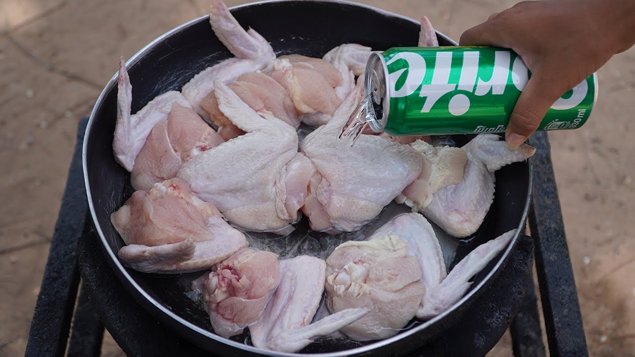 Tasty Fried Chicken Wings with Sprite Recipe / Kdeb Cooking