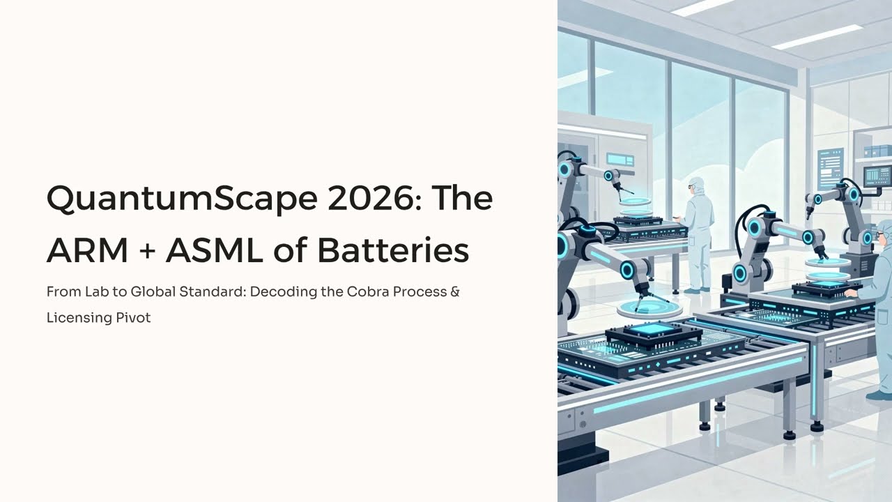 QuantumScape 2026: The ARM + ASML of Batteries?