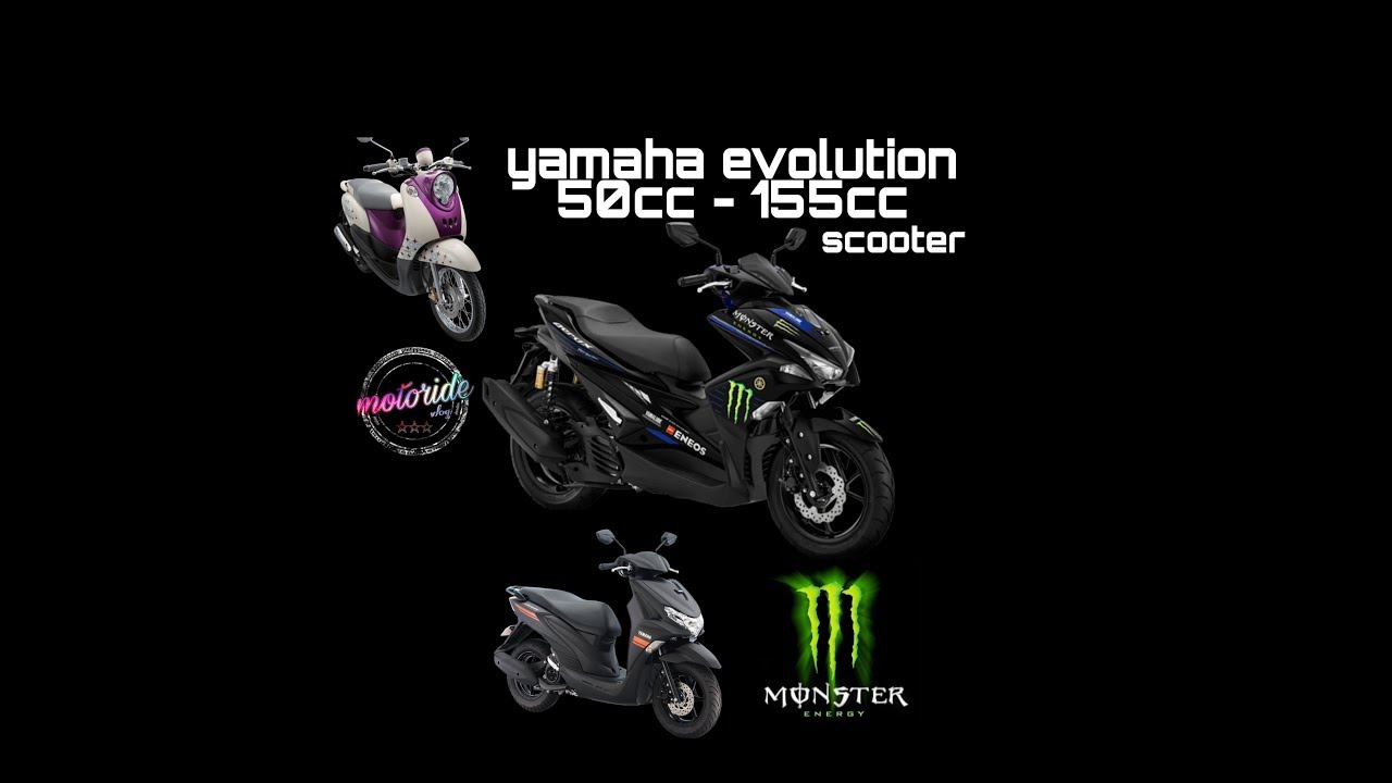 Yamaha evolution 50cc to 155cc scooter