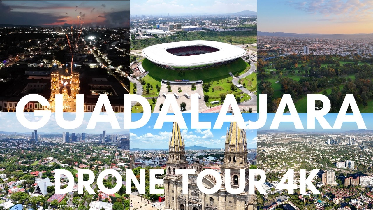 Guadalajara 4K: El Recorrido Aéreo Definitivo (Tour Completo 20 Minutos) - Background Music
