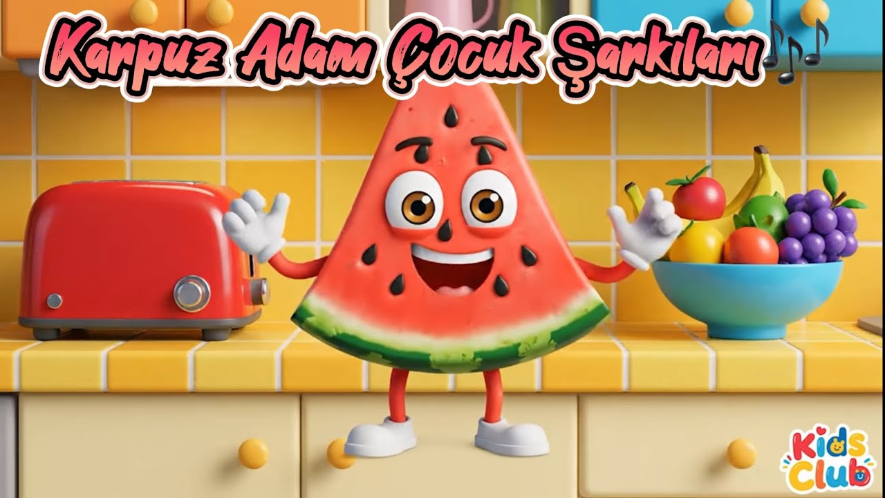 Karpuz Adam  - Eğlenceli Çocuk Şarkısı #turkishrhymes #çocukşarkıları #nurseryrhymes