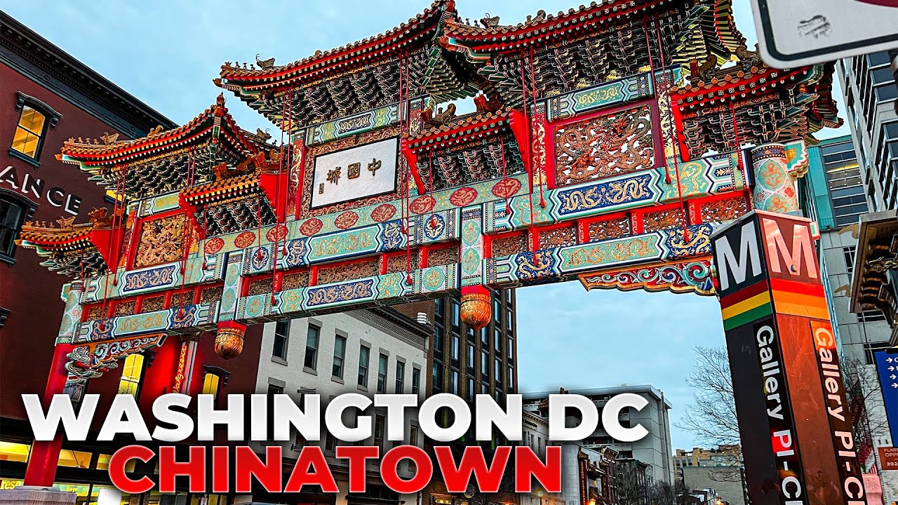 Walking Washington DC Chinatown in March 2022
