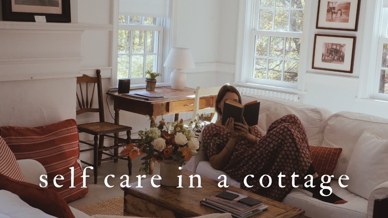 autumn morning in a cute cottage 🍁 thoughts on self care and rest, cozy countryside vlog 🤍