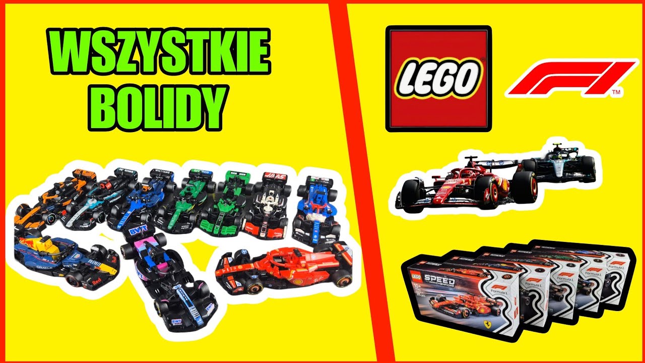 ZBUDOWAŁEM WSZYSTKIE BOLIDY F1 LEGO SPEED CHAMPIONS | FORMUŁA 1 | MARZEC 2025