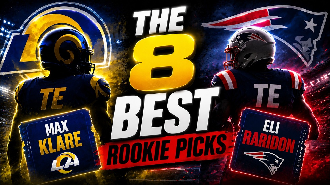 The 8 BEST Rookie Picks in Dynasty Fantasy Football (Must Draft)