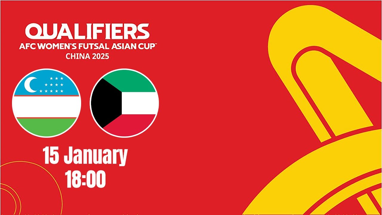 Uzbekistan vs Kuwait | AFC Women's Futsal Asian Cup - Qualifiers | MD3