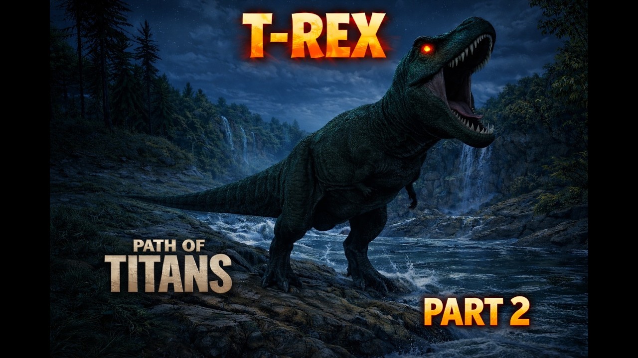 T-Rex Riparia Official Servers - Solo Gameplay (Part 2) | Path of Titans