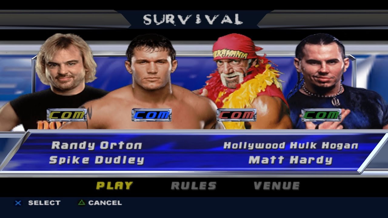 WWE SD! SYM PCSX2 - Randy Orton VS Hollywood Hulk Hogan VS Spike Dudley VS Matt Hardy - Fatal 4-Way