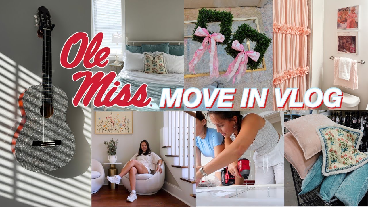OLE MISS MOVE IN VLOG | sophomore year townhome (moving in my sister)