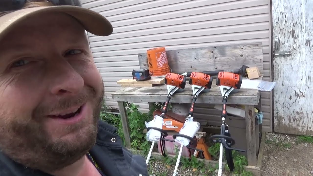 3 совершенно новых триммера Stihl для начала работы... РЕДКОЕ ВИДЕО