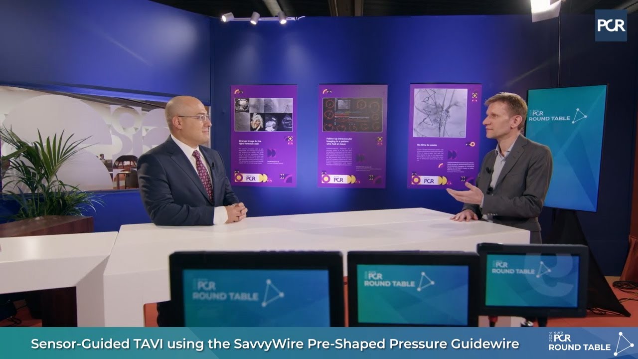 Sensor-Guided TAVI using the SavvyWire Pre-Shaped Pressure Guidewire - #EuroPCR 2024