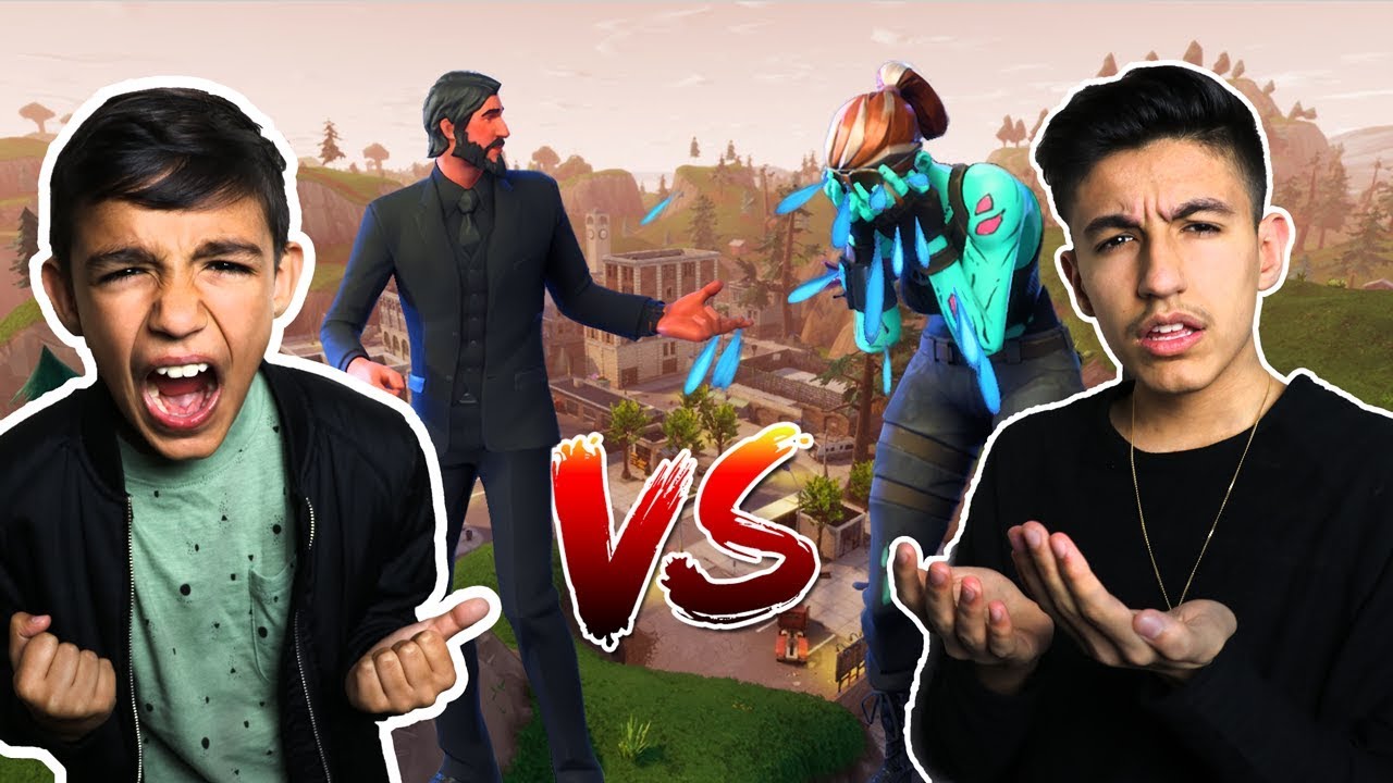 My Little Brother Is Better Than Me At Fortnite! 1v1 Against Little Brother In Fortnite!