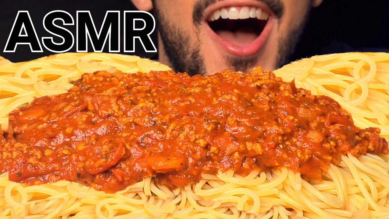 ASMR SPAGHETTI BOLOGNESE PASTA (EATING SOUNDS) NO TALKING MUKBANG