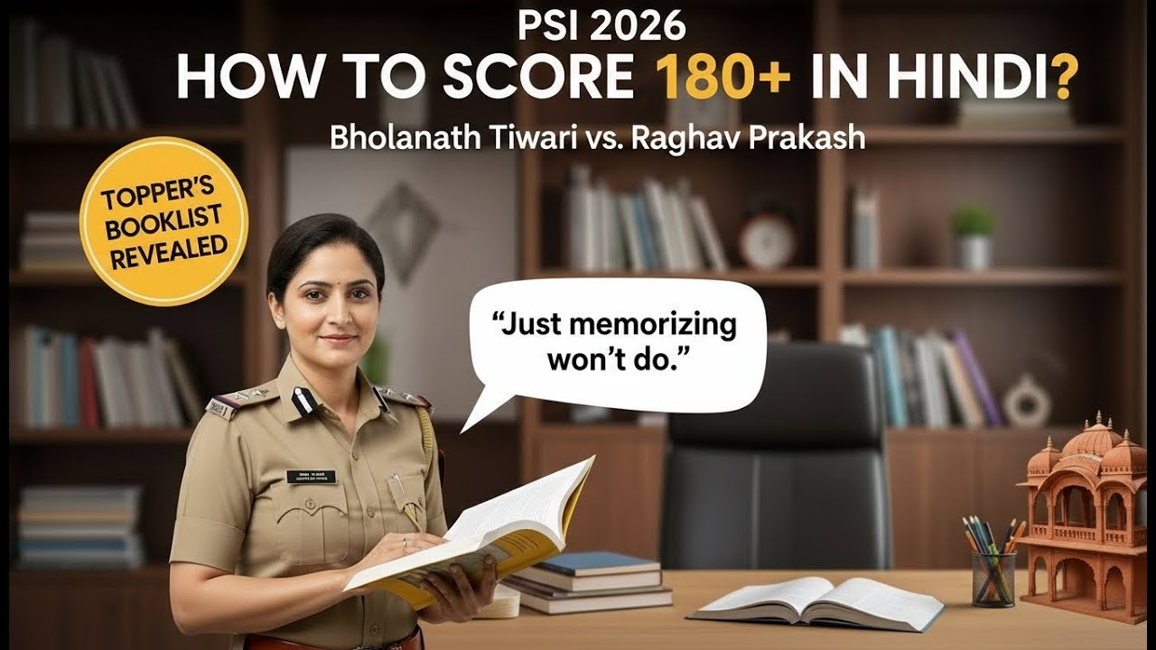 Rajasthan PSI 2025: Hindi में 180+ और GK में 40% कैसे लाएं? | Exam Stamper