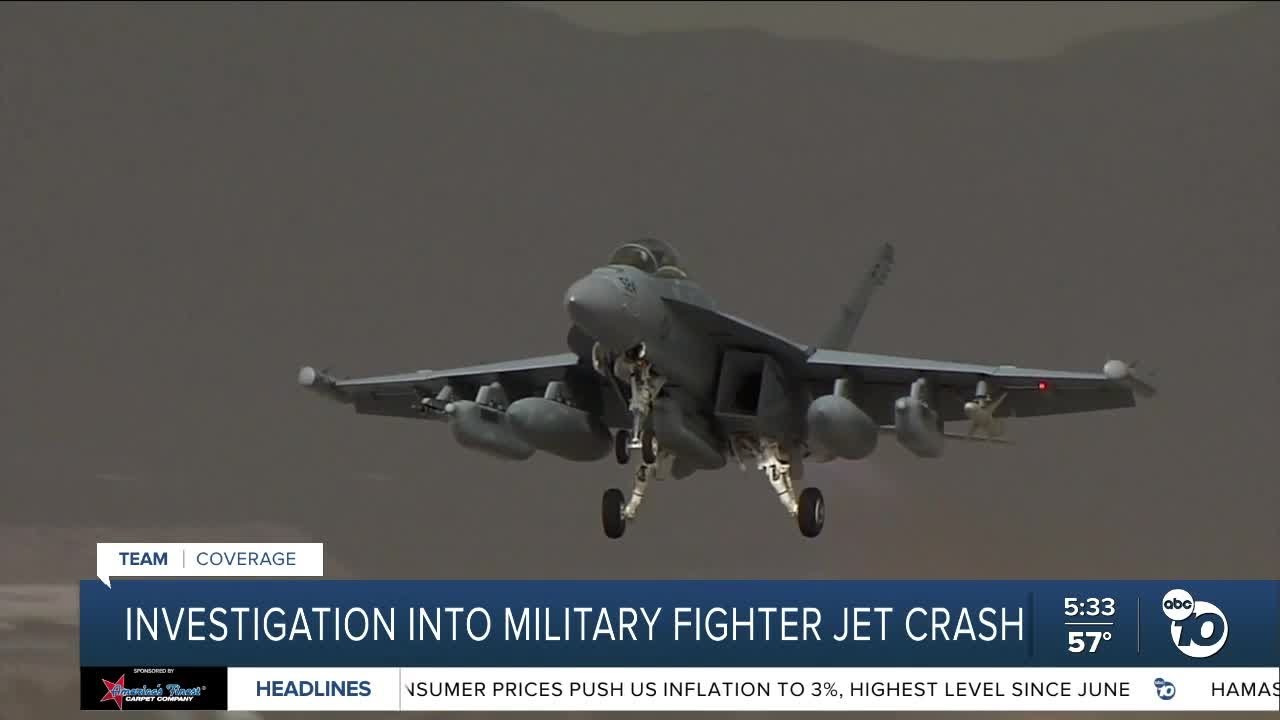 Investigation continues into military fighter jet crash in San Diego Bay
