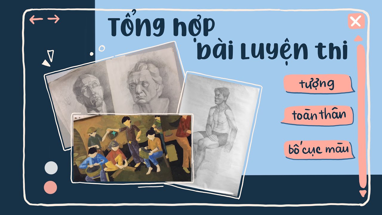 ✨TSMT #2✨ Tổng hợp bài luyện thi (Tượng, Toàn thân, Bố cục màu ) || vivi mint