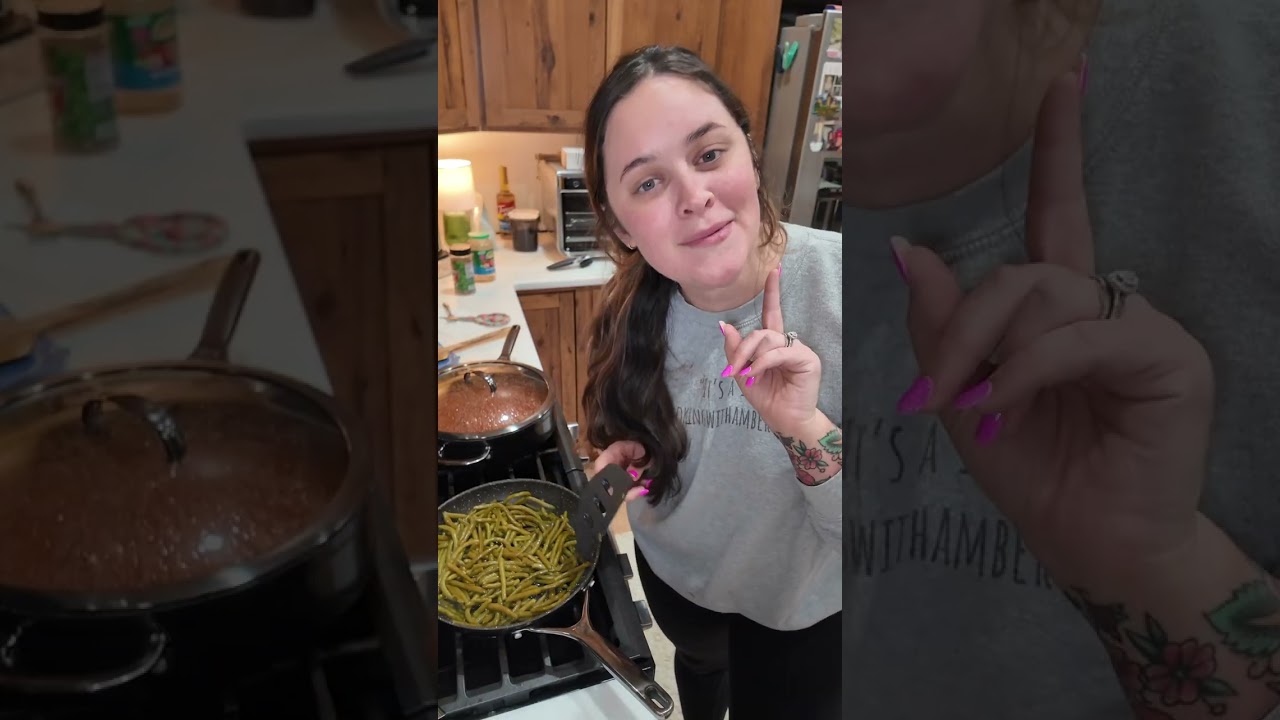 EASY GLUTEN FREE SPAGHETTI AND GREEN BEANS! 