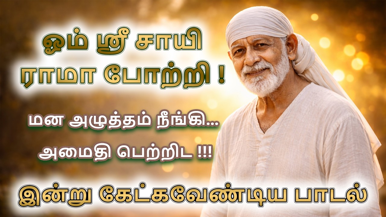 ஓம் ஸ்ரீ சாயி ராமா போற்றி | மன அமைதி தரும் சாய் பாபா பக்தி பாடல் | #saibaba #saibabasongs #tamil