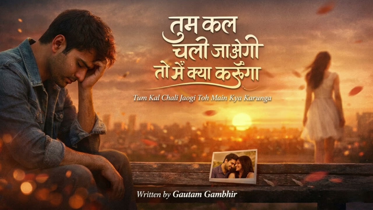 तुम कल चली जाओगी तो मैं क्या करूँगा | New Hindi Romantic Song 2026 | Heart Touching Love Song